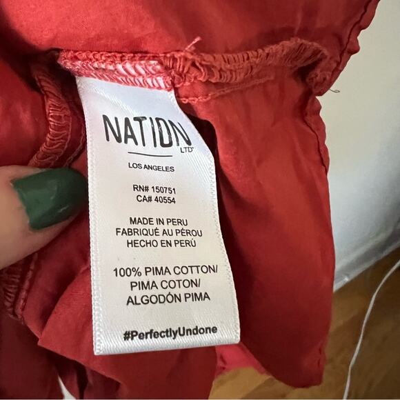 Nation LTD Amelia Tiered Red Midi Dress - Picture 7 of 8